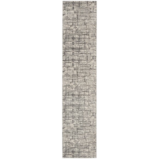 Calvin Klein Ck950 Rush CK952 Runner Rug, Ivory/Grey, 2'3" x 10'