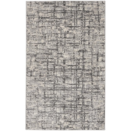 Calvin Klein Ck950 Rush CK952 Area Rug, Ivory/Grey, 3'2" x 5'