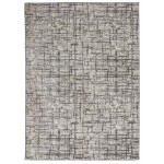 Calvin Klein Ck950 Rush CK952 Area Rug, Ivory/Grey, 4' x 6'