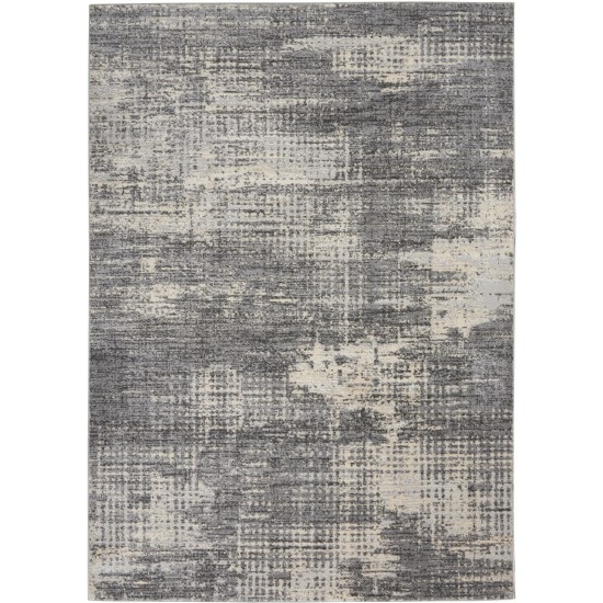 Calvin Klein Ck950 Rush CK953 Area Rug, Grey/Beige, 5'3" x 7'3"