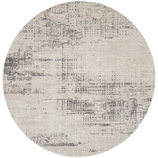 Calvin Klein Ck950 Rush CK953 Area Rug, Ivory/Beige, 8' x Round