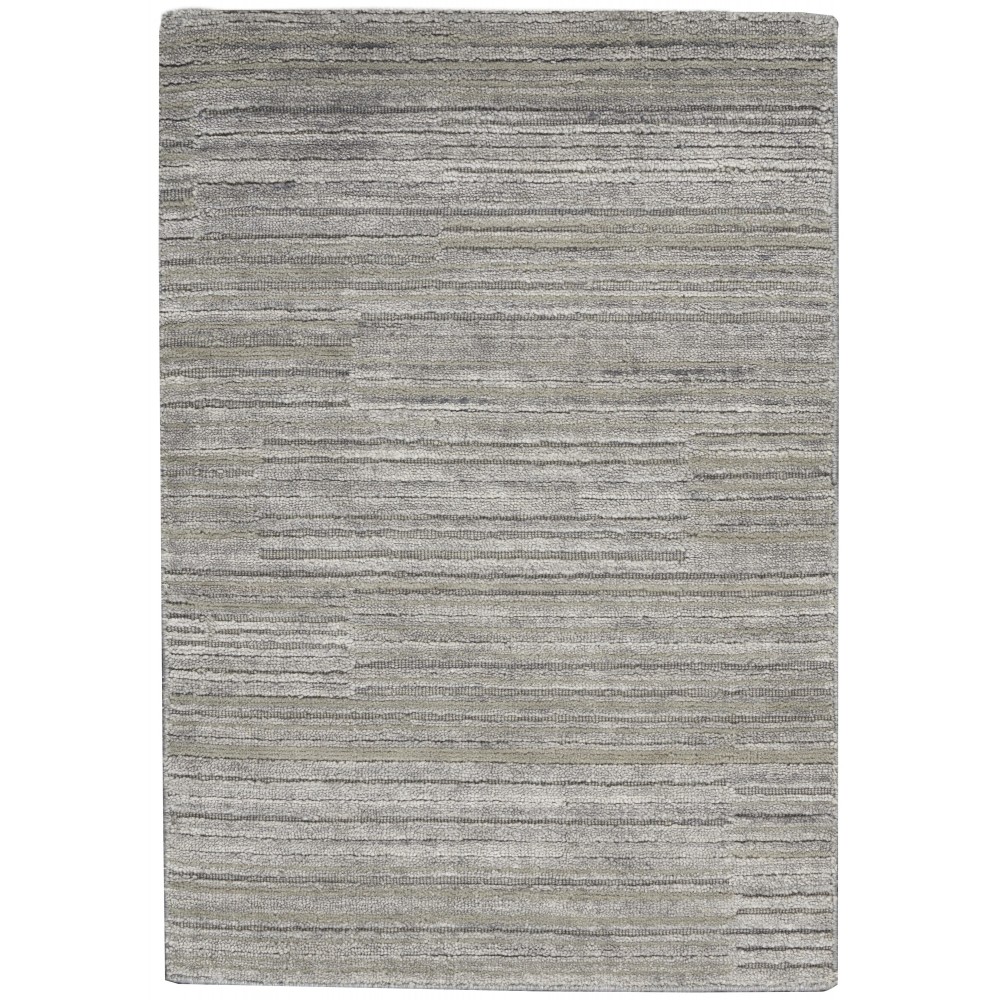 Calvin Klein Abyss CK990 Area Rug, Silver/Grey, 2' x 3'