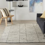 Nourison Colorado CLR01 Area Rug, Grey/White, 3'9" x 5'9"