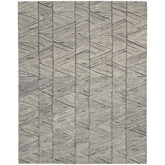 Nourison Colorado CLR01 Area Rug, Grey/White, 7'9" x 9'9"