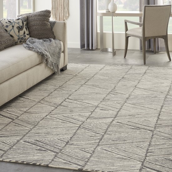 Nourison Colorado CLR01 Area Rug, Grey/White, 7'9" x 9'9"