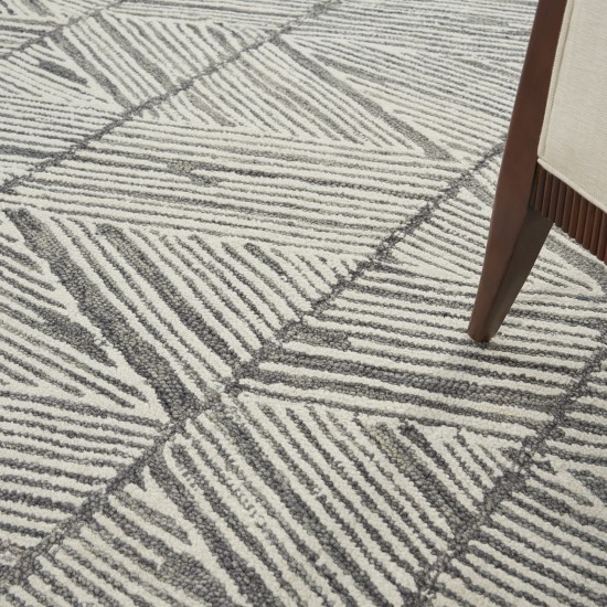 Nourison Colorado CLR01 Area Rug, Grey/White, 7'9" x 9'9"