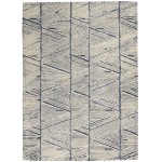 Nourison Colorado CLR01 Area Rug, White/Blue, 3'9" x 5'9"