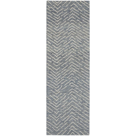 Nourison Colorado CLR02 Runner Rug, Indigo/Ivory, 2'3" x 7'6"