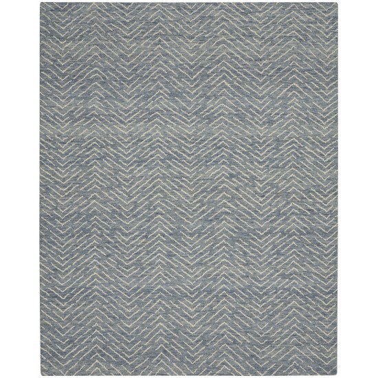 Nourison Colorado CLR02 Area Rug, Indigo/Ivory, 7'9" x 9'9"