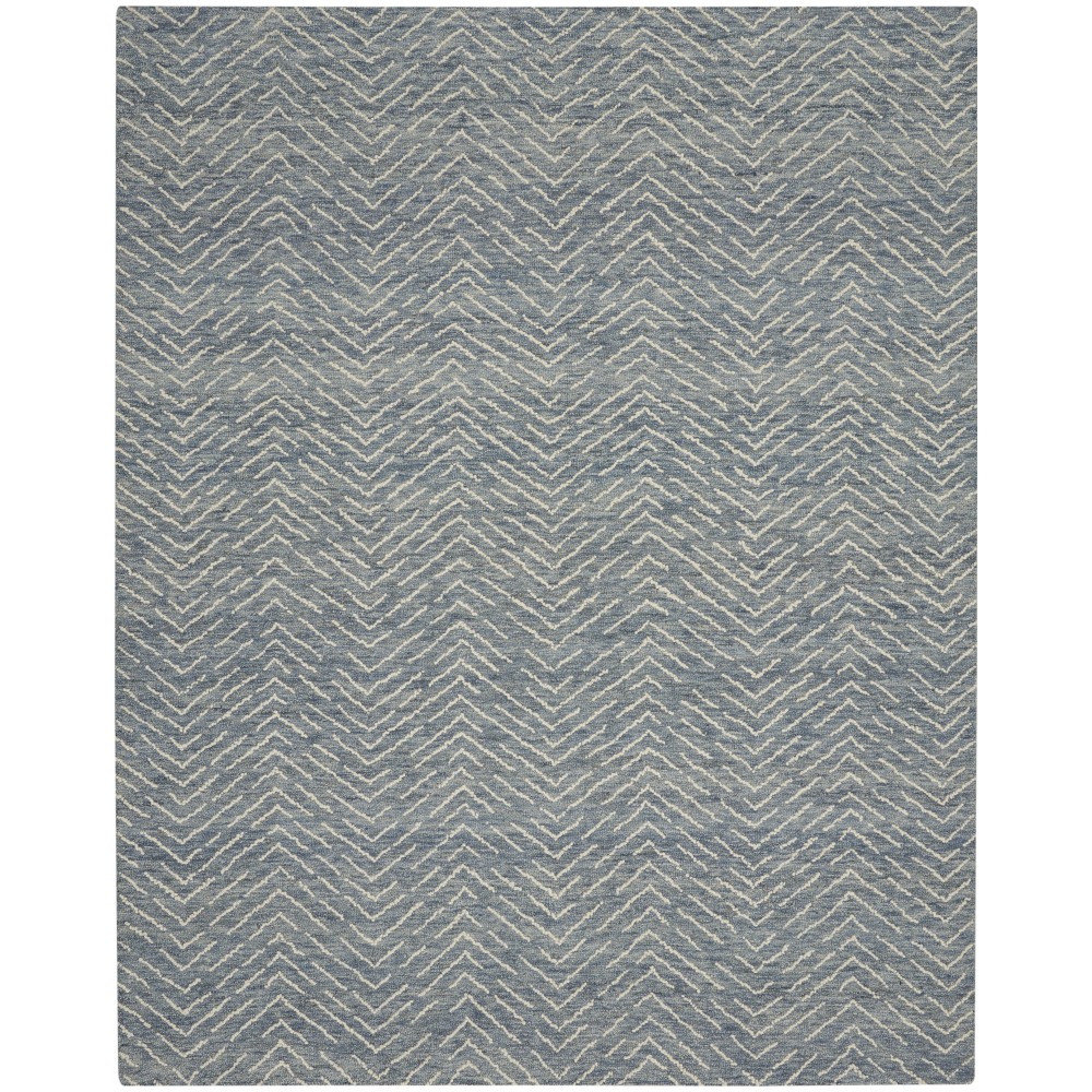 Nourison Colorado CLR02 Area Rug, Indigo/Ivory, 8'3" x 11'6"