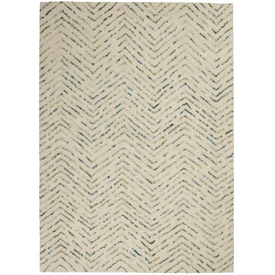 Nourison Colorado CLR02 Area Rug, Ivory/Green, 3'9" x 5'9"