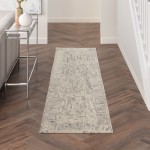 Nourison Colorado CLR04 Runner Rug, Ivory/Grey/Teal, 2'3" x 7'6"