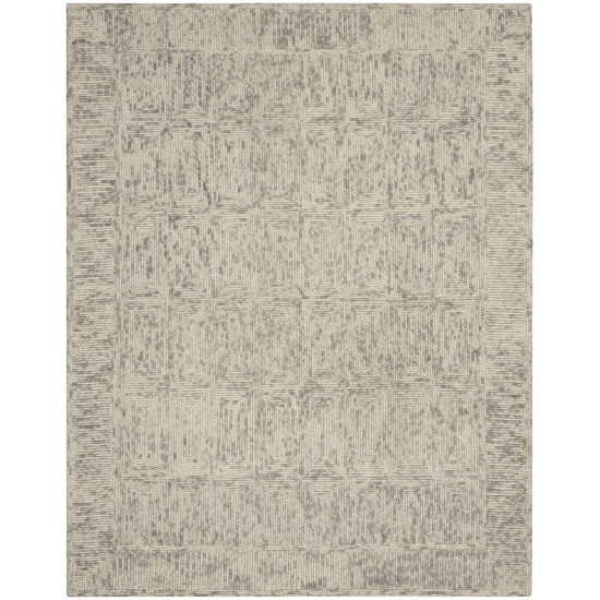 Nourison Colorado CLR04 Area Rug, Ivory/Grey/Teal, 7'9" x 9'9"