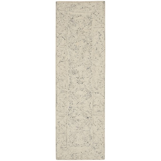 Nourison Colorado CLR05 Runner Rug, Ivory/Navy, 2'3" x 7'6"