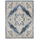 Nourison Carina CNA01 Area Rug, Blue/Grey, 7'10" x 9'10"