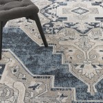 Nourison Carina CNA01 Area Rug, Blue/Grey, 7'10" x 9'10"