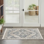 Nourison Carina CNA01 Area Rug, Light Blue/Ivory, 2'2" x 3'9"