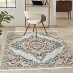 Nourison Carina CNA01 Area Rug, Multicolor, 4' x 6'