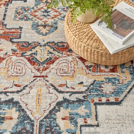 Nourison Carina CNA01 Area Rug, Multicolor, 7'10" x 9'10"