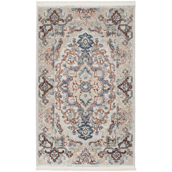 Nourison Carina CNA02 Area Rug, Grey/Blue/Multicolor, 2'2" x 3'9"