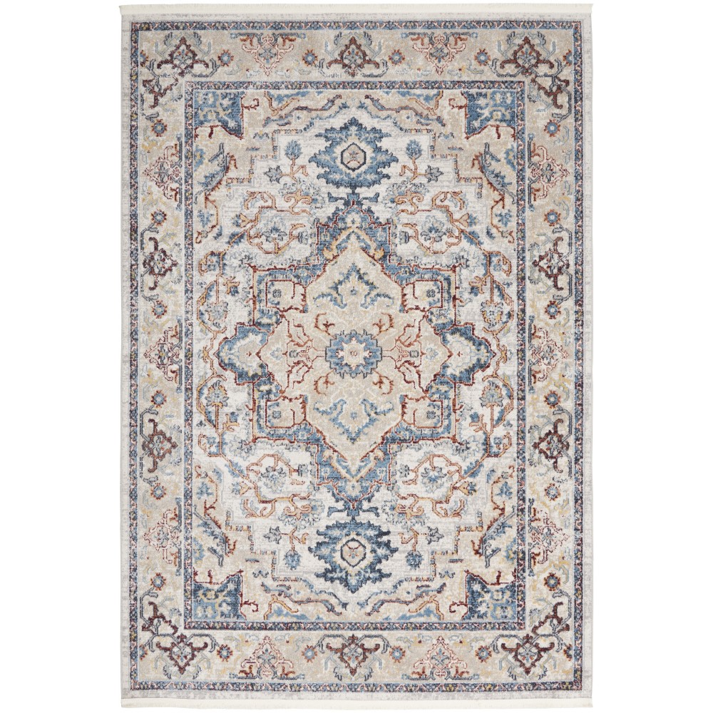 Nourison Carina CNA02 Area Rug, Grey/Blue/Multicolor, 4' x 6' Nourison Carina CNA02 Area Rug, Grey/Blue/Multicolor, 4' x 6'