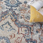 Nourison Carina CNA02 Area Rug, Grey/Blue/Multicolor, 4' x 6'