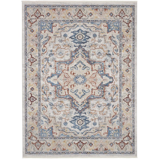 Nourison Carina CNA02 Area Rug, Grey/Blue/Multicolor, 7'10" x 9'10"