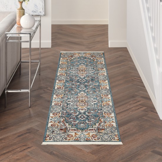 Nourison Carina CNA02 Runner Rug, Multicolor, 2'2" x 7'6"