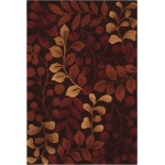 Nourison Contour CON02 Area Rug, Chocolate, 3'6" x 5'6"