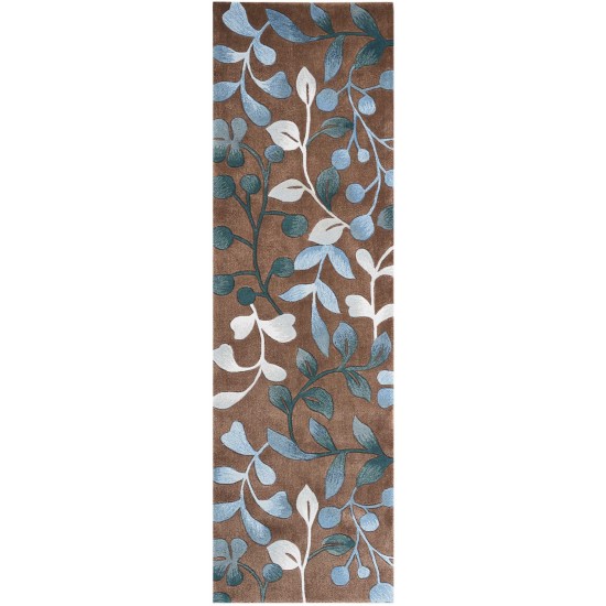 Nourison Contour CON02 Runner Rug, Mocha, 2'3" x 8'