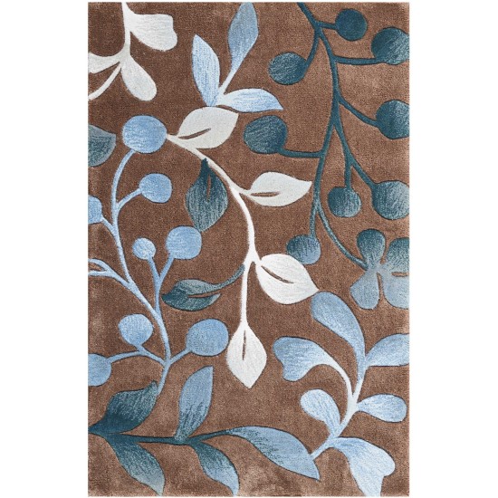 Nourison Contour CON02 Area Rug, Mocha, 2'6" x 4'