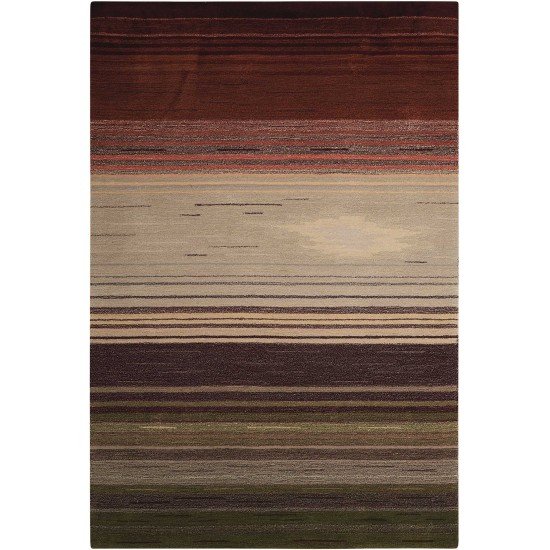 Nourison Contour CON15 Area Rug, Forest, 7'3" x 9'3"