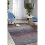 Nourison Contour CON25 Area Rug, Ocean/Sand, 5' x 7'6"