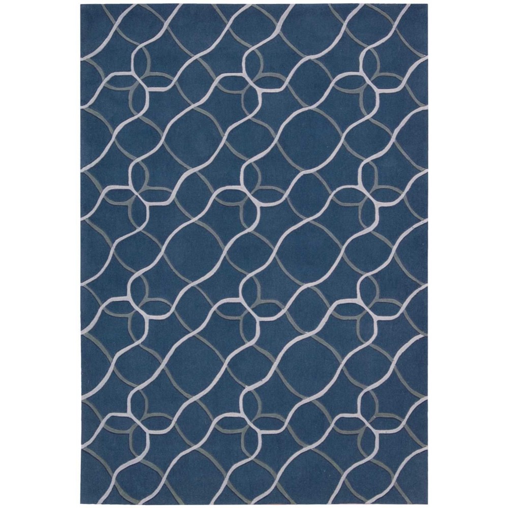 Nourison Contour CON41 Area Rug, Denim, 3'6" x 5'6"