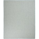 Nourison Courtyard COU01 Area Rug, Ivory/Aqua, 7' x 10'