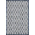 Nourison Courtyard COU01 Area Rug, Ivory/Blue, 2' x 3'