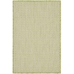 Nourison Courtyard COU01 Area Rug, Ivory/Green, 2' x 3'