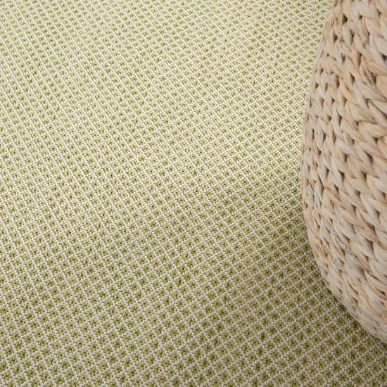 Nourison Courtyard COU01 Area Rug, Ivory/Green, 5' x 7'
