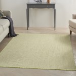 Nourison Courtyard COU01 Area Rug, Ivory/Green, 6' x 9'