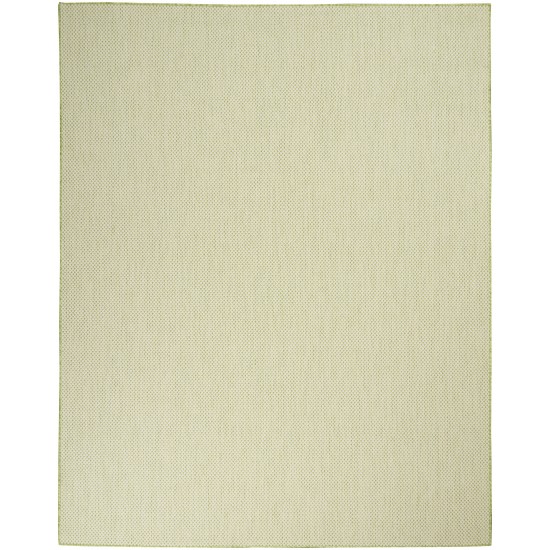 Nourison Courtyard COU01 Area Rug, Ivory/Green, 7' x 10'