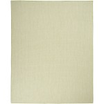 Nourison Courtyard COU01 Area Rug, Ivory/Green, 9' x 12'