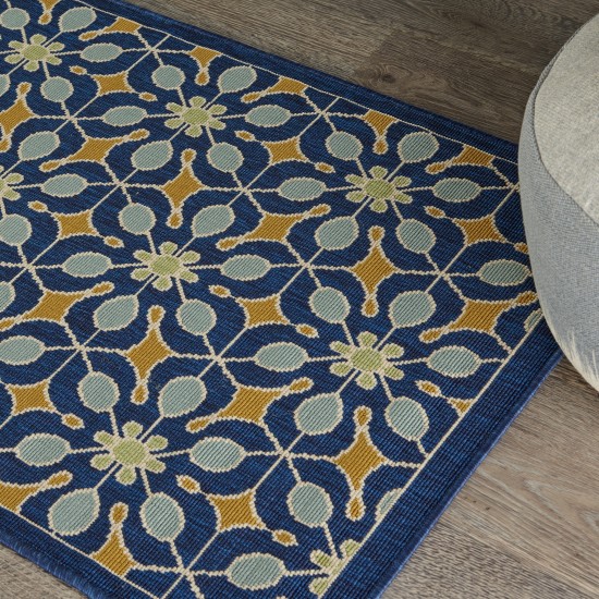 Nourison Caribbean CRB07 Area Rug, Navy, 1'9" x 2'9"