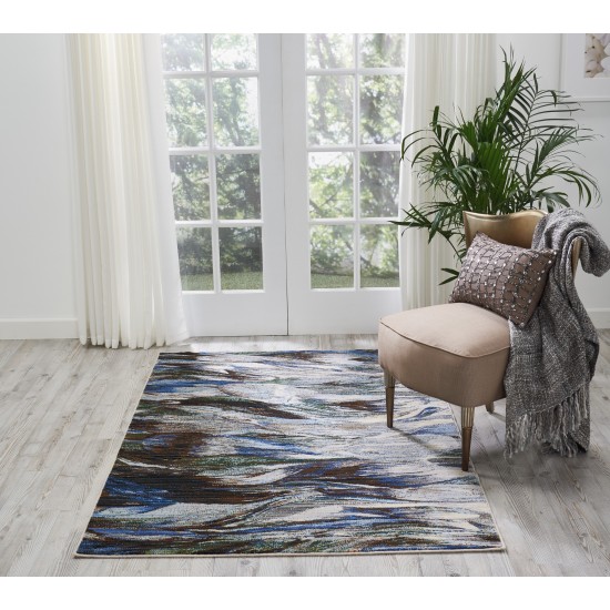 Nourison Chroma CRM01 Area Rug, Aegean, 4' x 6'