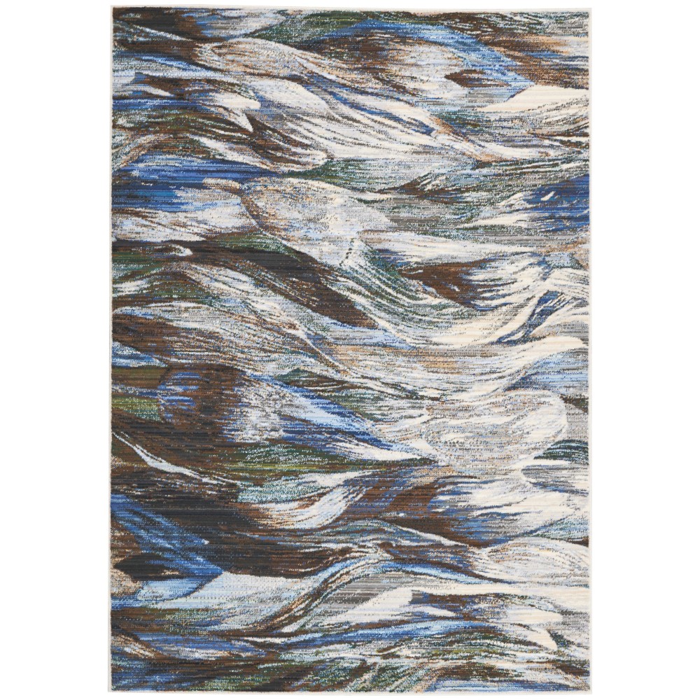 Nourison Chroma CRM01 Area Rug, Aegean, 5'6" x 8'