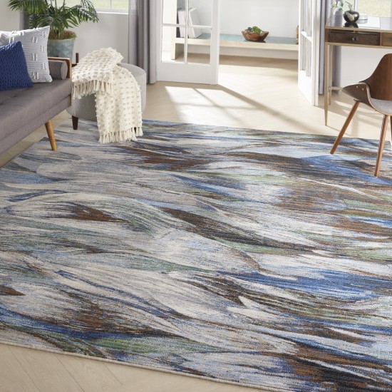 Nourison Chroma CRM01 Area Rug, Aegean, 7'9" x 9'9"