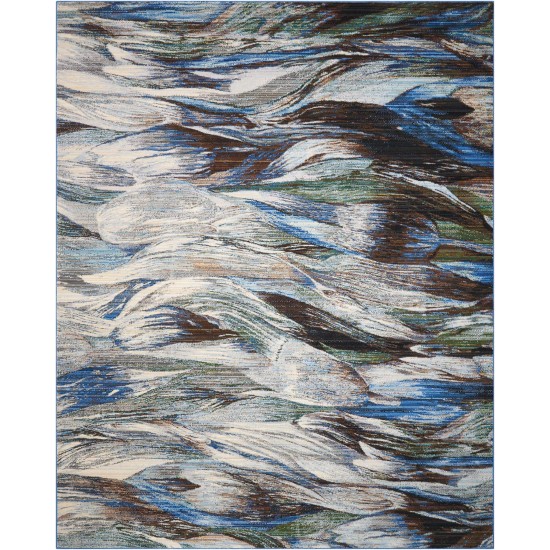 Nourison Chroma CRM01 Area Rug, Aegean, 9'9" x 12'8"