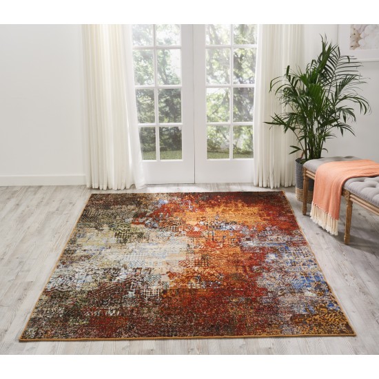 Nourison Chroma CRM03 Area Rug, Ember Glow, 5'6" x 8'