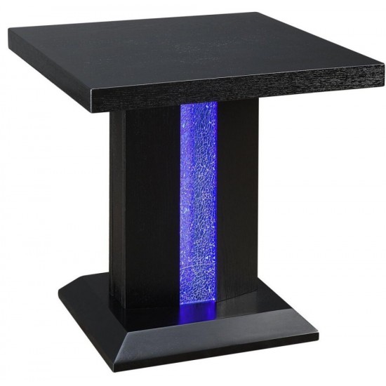 ACME Bernice End Table, Black & LED