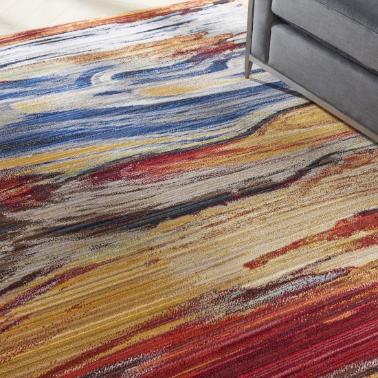 Nourison Chroma CRM04 Area Rug, Lava Flow, 5'6" x 8'
