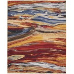 Nourison Chroma CRM04 Area Rug, Lava Flow, 7'9" x 9'9"